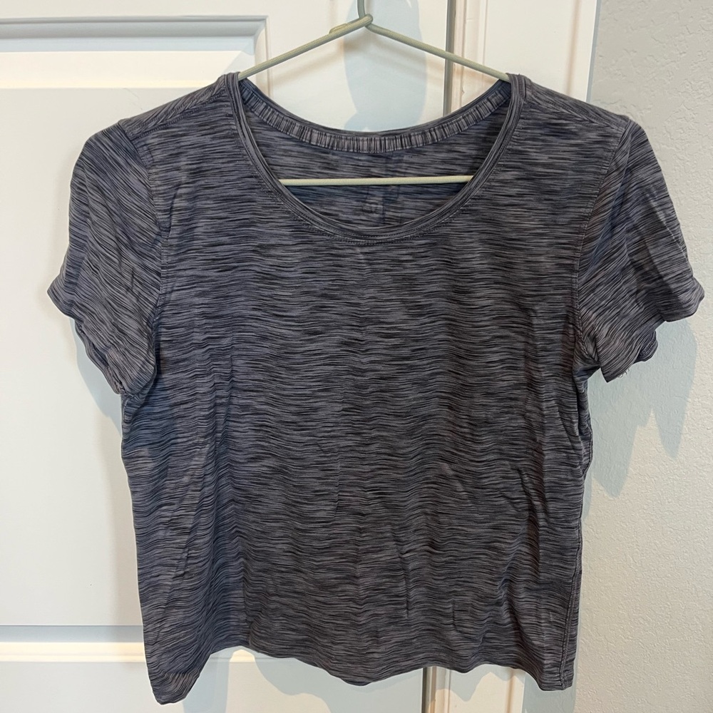 lululemon athletica Charcoal Short Sleeve Tee